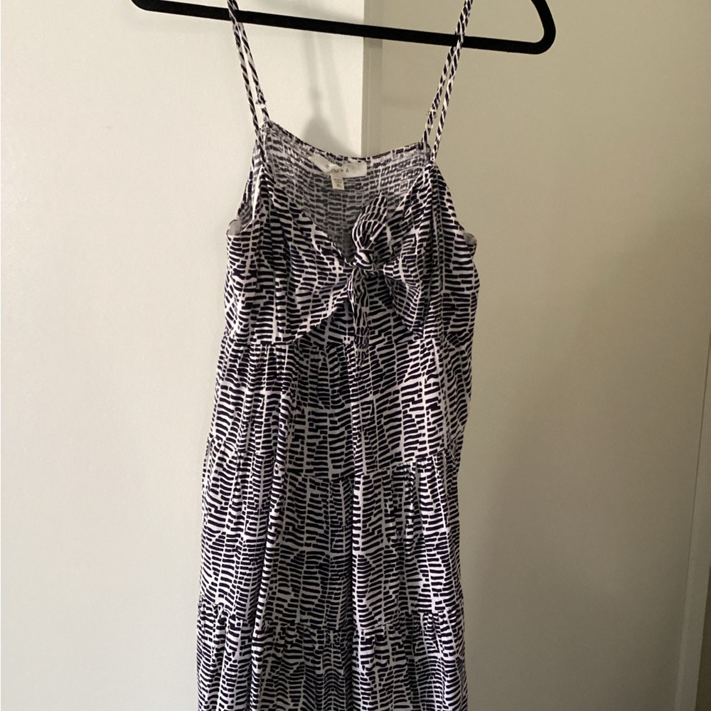 Black and White Patterned Dress